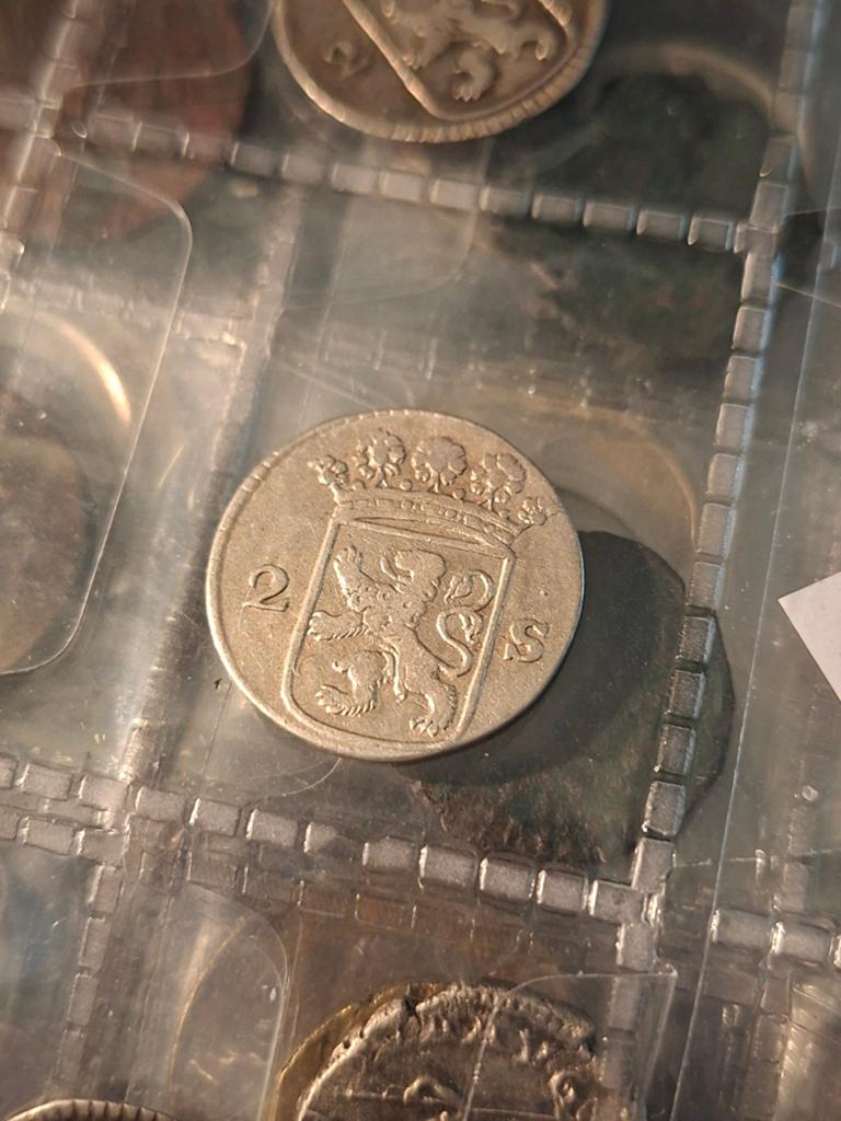 Zilveren 2 Stuiver Munt Hollandia 1766, Postzegels en Munten, Munten | Nederland, Vóór koninkrijk, Zilver, Losse munt, Overige waardes