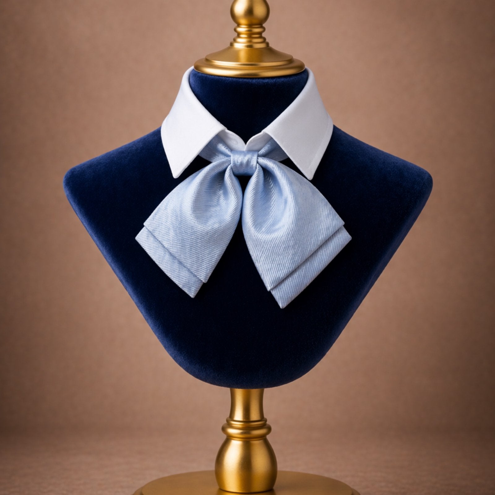 Nieuw lichtblauw sjaaldasje met stijlvolle strik – ALLURELLE, Ophalen of Verzenden, Nieuw, Blauw, Overige materialen