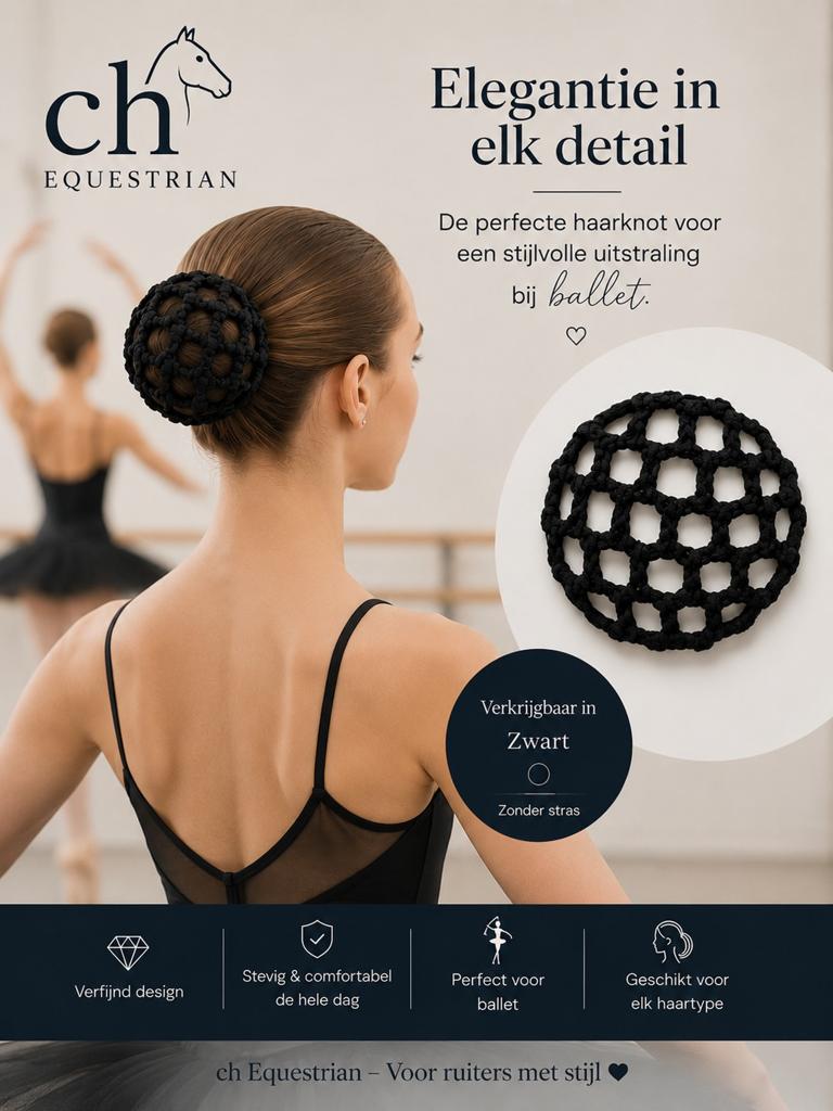 Haarnetje wedstrijd ballet/ dressuur knot, Dieren en Toebehoren, Paardrijkleding, Verzenden, Nieuw, Dressuur, Overige typen