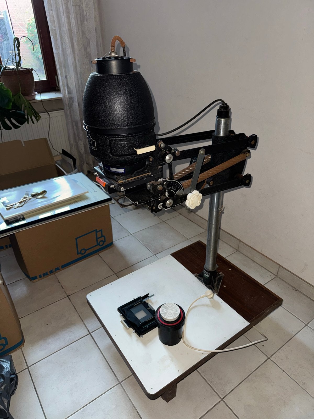 Agfa Varioscoop Vergroter met complete dokaset, Audio, Tv en Foto, Fotografie | Doka Toebehoren, Ophalen of Verzenden, Gebruikt