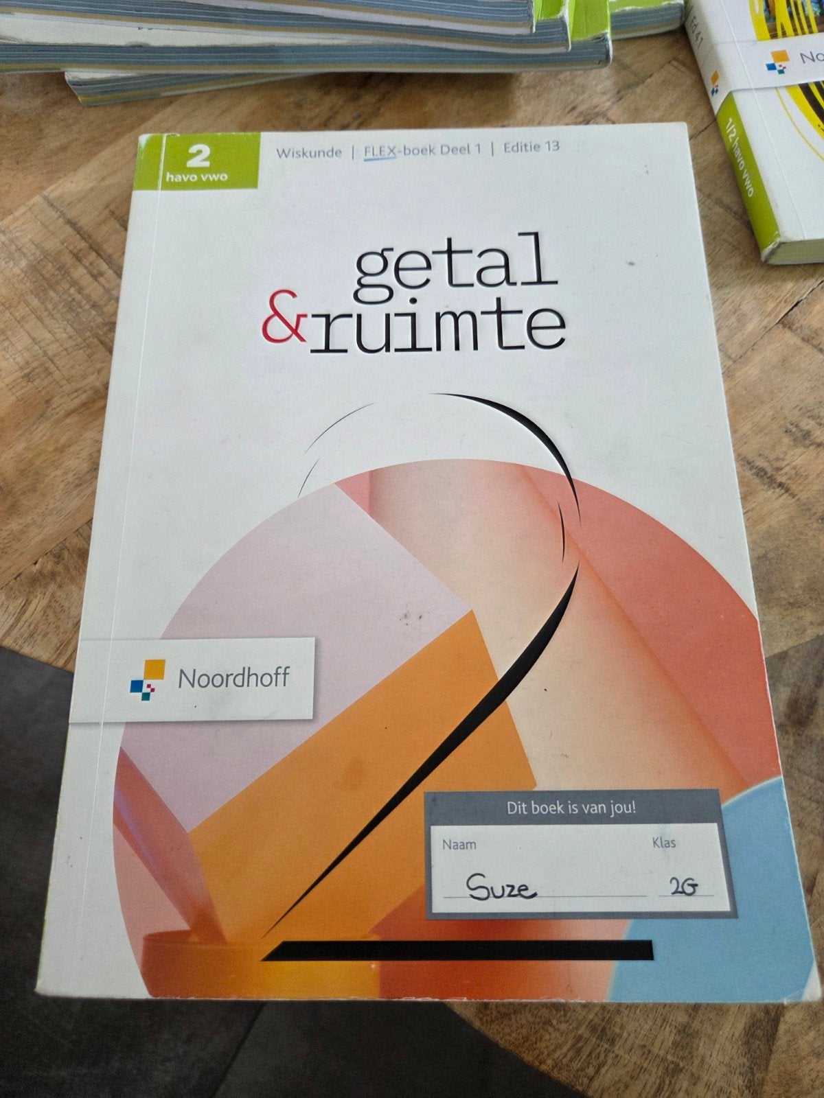 Wiskunde Getal & Ruimte FLEX-boek Deel 1 Editie 13 havo/vwo, Ophalen of Verzenden, Gelezen, HAVO, Wiskunde A