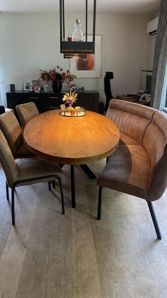 mooi ovale eetkamer banken, Ophalen, Minder dan 75 cm, Tweepersoons, Zo goed als nieuw