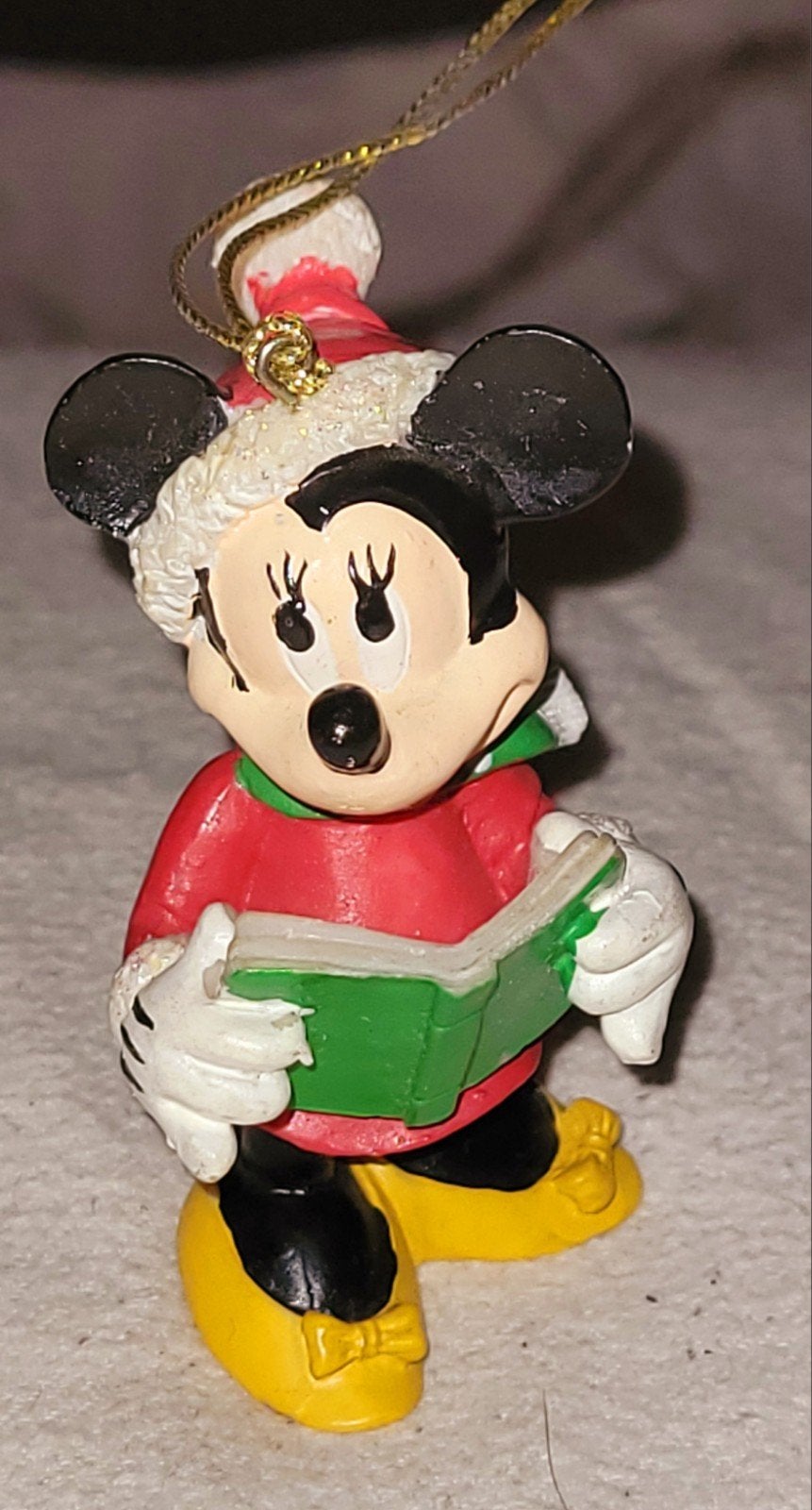 Origineel jaren 90 kerst ornament Minnie Disneyland Parijs, Ophalen of Verzenden, Mickey Mouse, Zo goed als nieuw, Beeldje of Figuurtje