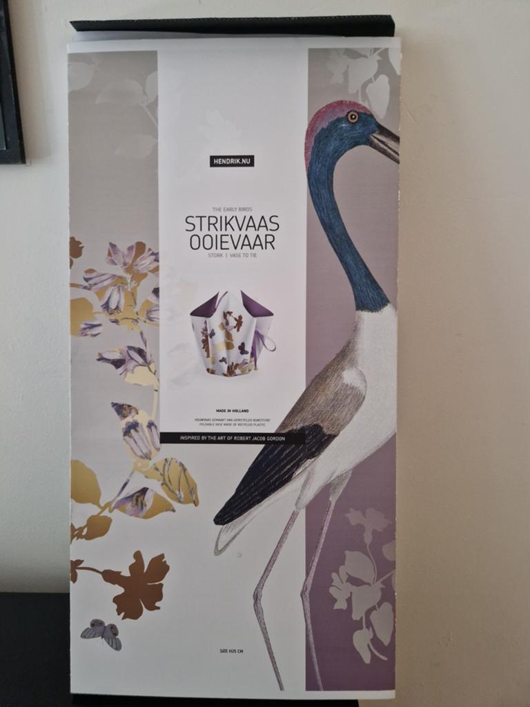 Strikvaas ooievaar, Overige materialen, Overige kleuren, Nieuw, Ophalen of Verzenden
