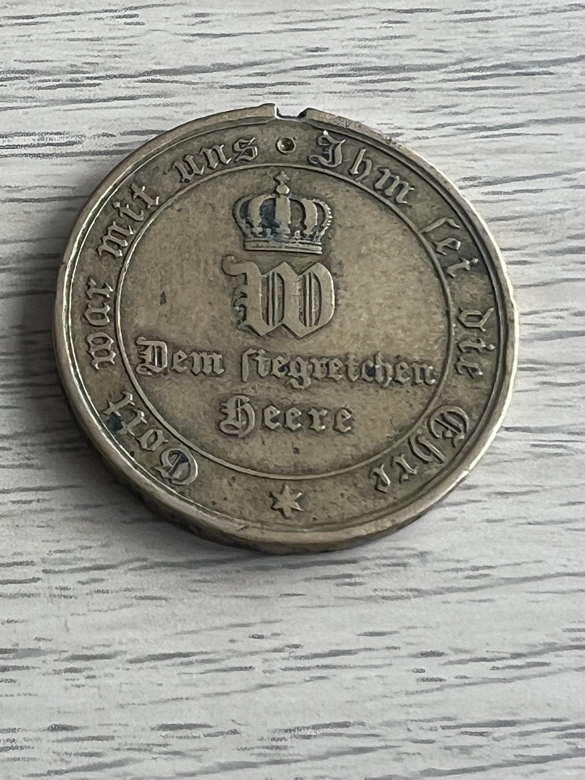 1871 Duitse Kroon Militaire Oorlogsmedaille Wilhelm, Ophalen of Verzenden, Overige typen