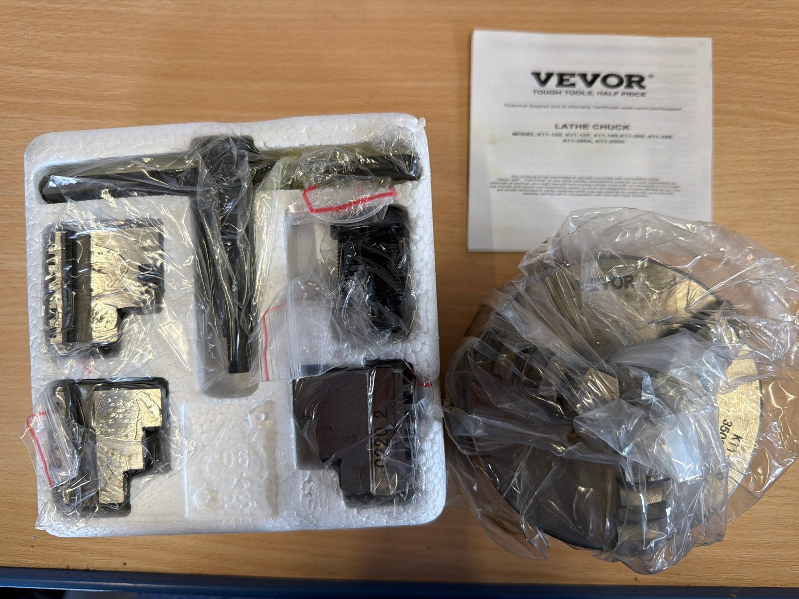 Vevor K11-100 Draaibank Klauwplaat 3-klauw 100mm, Doe-het-zelf en Verbouw, Draaibanken, Nieuw, Ophalen of Verzenden, Nvt, Onderdeel