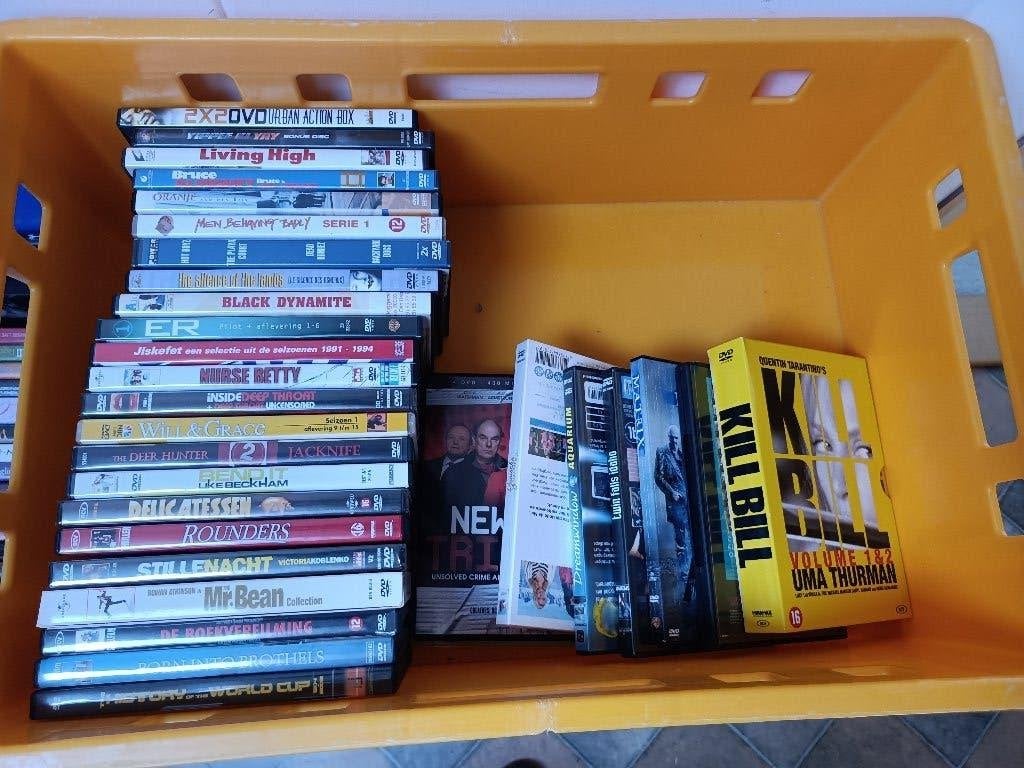 partij diverse dvd's film series concerten enz, Cd's en Dvd's, Ophalen, Gebruikt, Alle leeftijden, Spaans