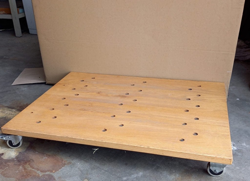 Eiken houten karretjes, Ophalen, Hout, Gebruikt, -