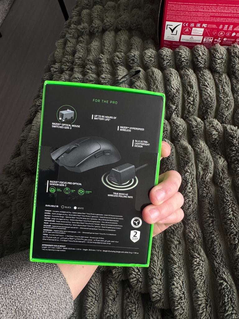 Razer Viper V3 Pro - Zo goed als nieuw, Computers en Software, Muizen, Zo goed als nieuw, Muis, Rechtshandig, Draadloos, Gaming muis