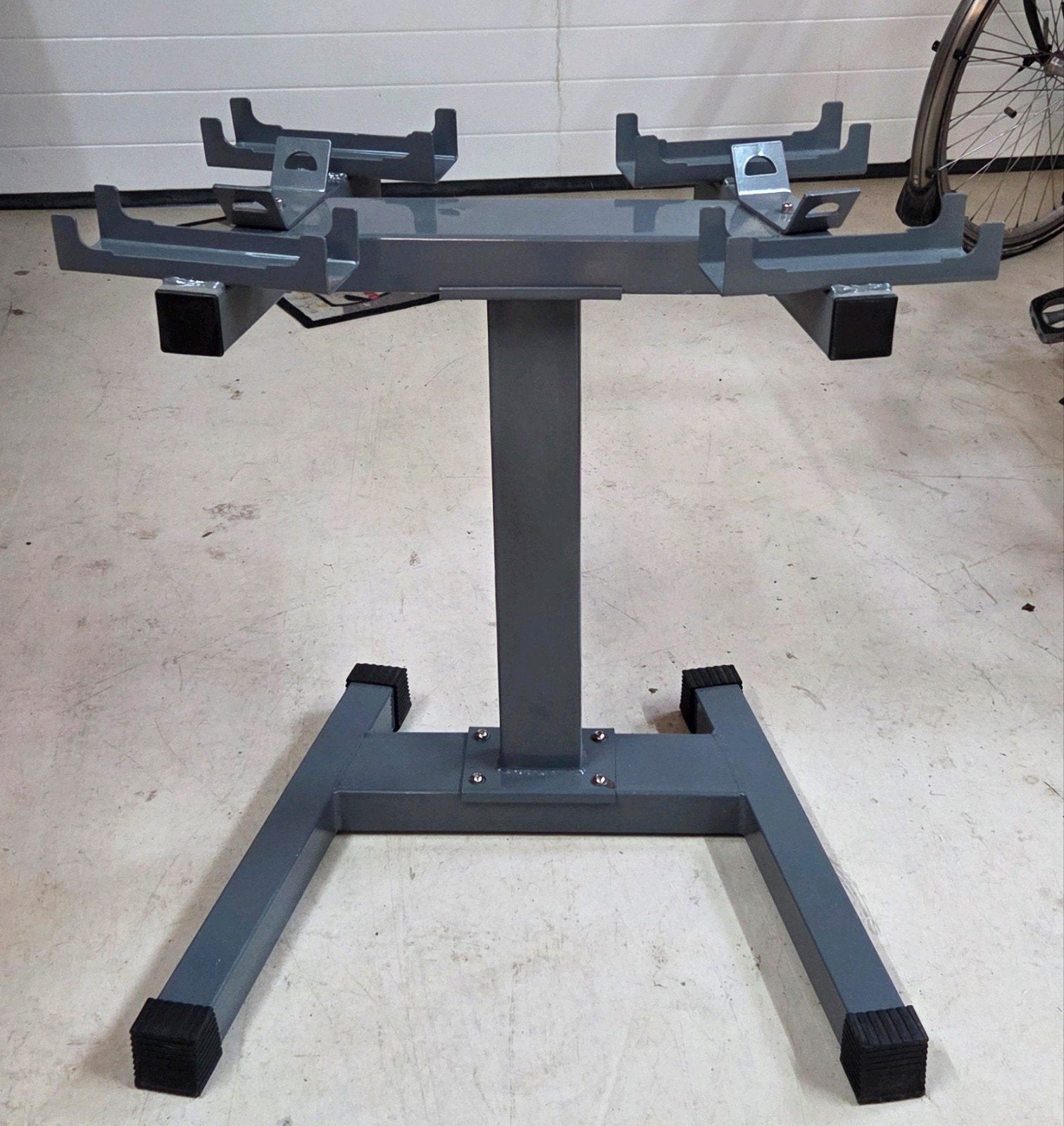 Stalen grijs gecoat dumbellrek voor verstelbare dumbells, Sport en Fitness, Ophalen, Gebruikt, Overige typen
