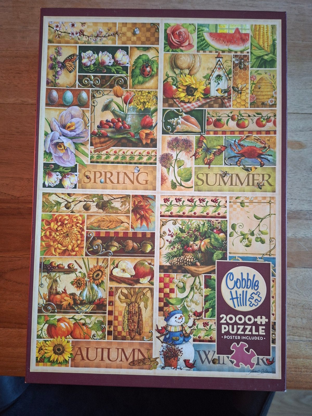 Cobble Hill puzzel 2000 stukjes The Four Seasons, Ophalen, Meer dan 1500 stukjes, Zo goed als nieuw, Legpuzzel