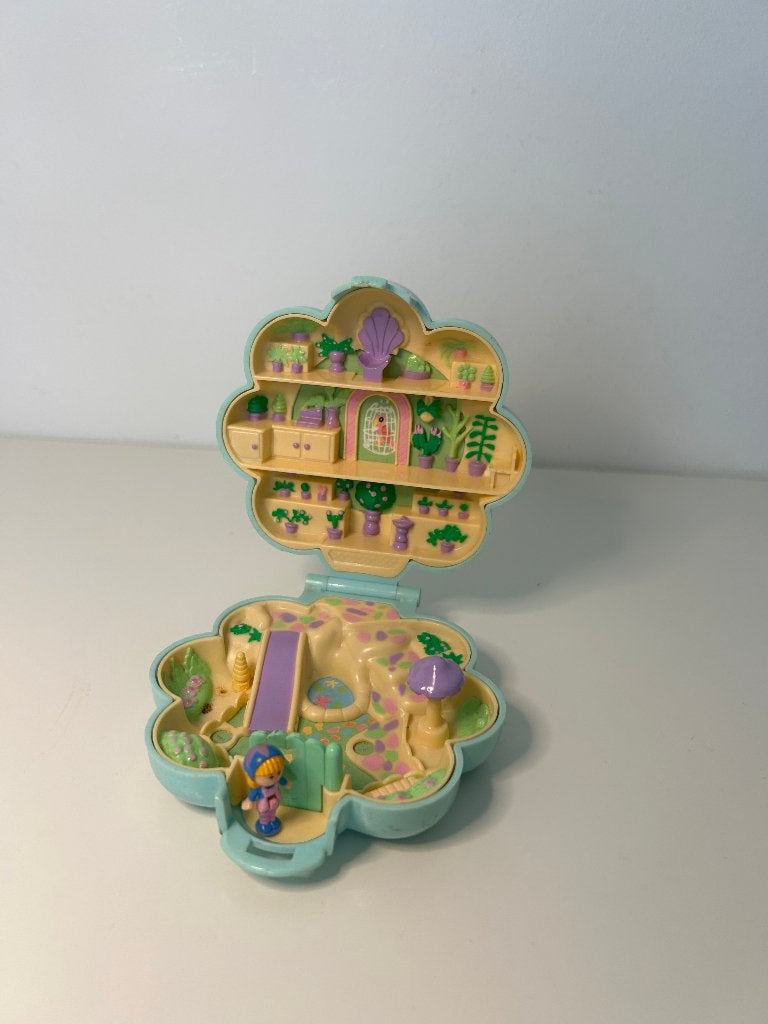 Vintage Polly Pocket Midge's Flower Shop 1990, Ophalen of Verzenden, Gebruikt