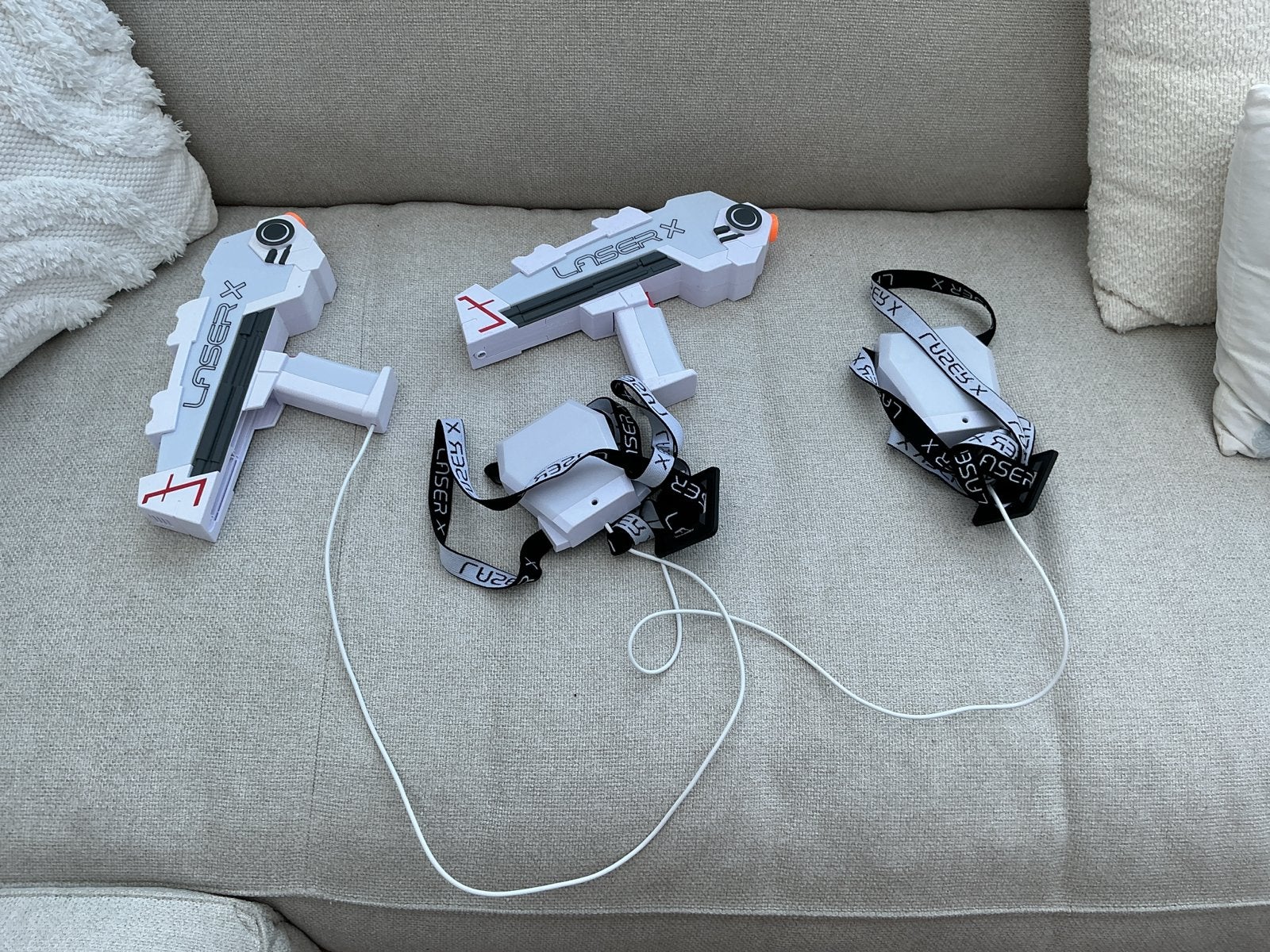 Laser X Evolution Laser Tag Set - 2 Blasters & Ontvangers, Kinderen en Baby's, Ophalen of Verzenden, Zo goed als nieuw