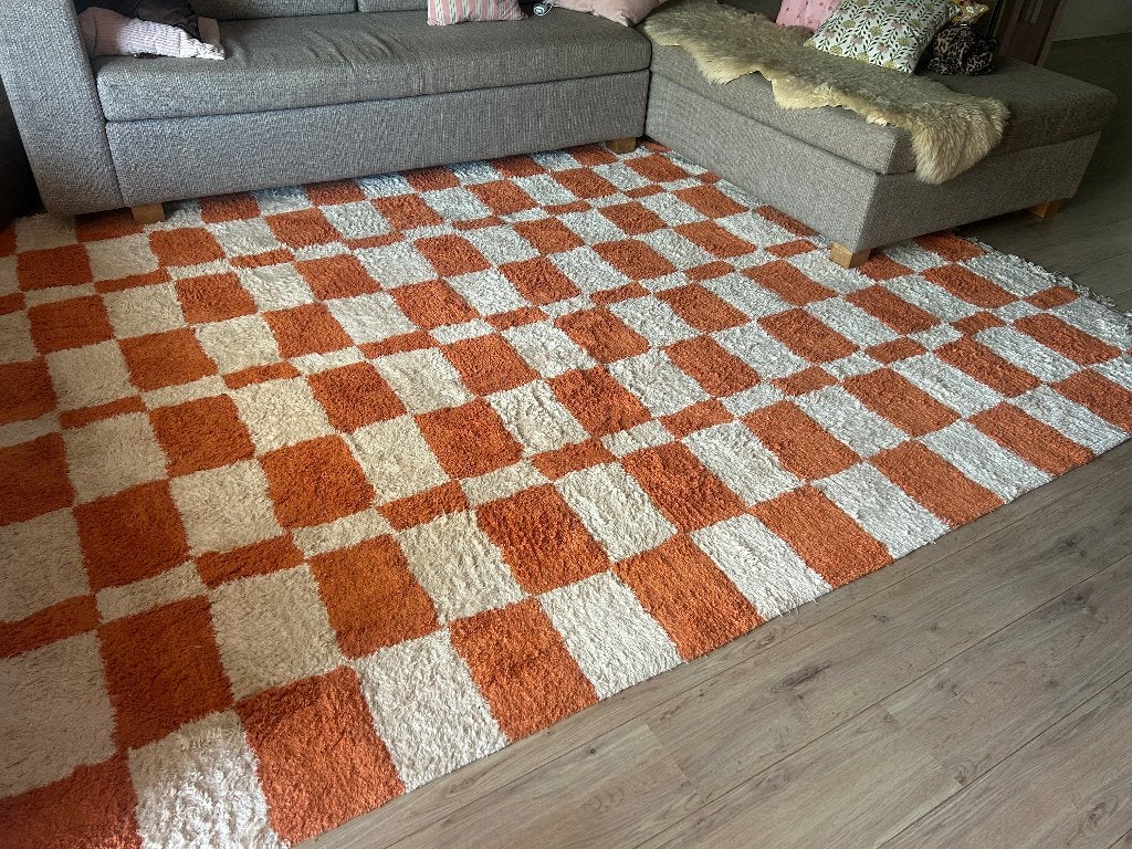 Vloerkleed, Huis en Inrichting, Stoffering | Tapijten en Kleden, Ophalen, 200 cm of meer, Zo goed als nieuw, Rechthoekig