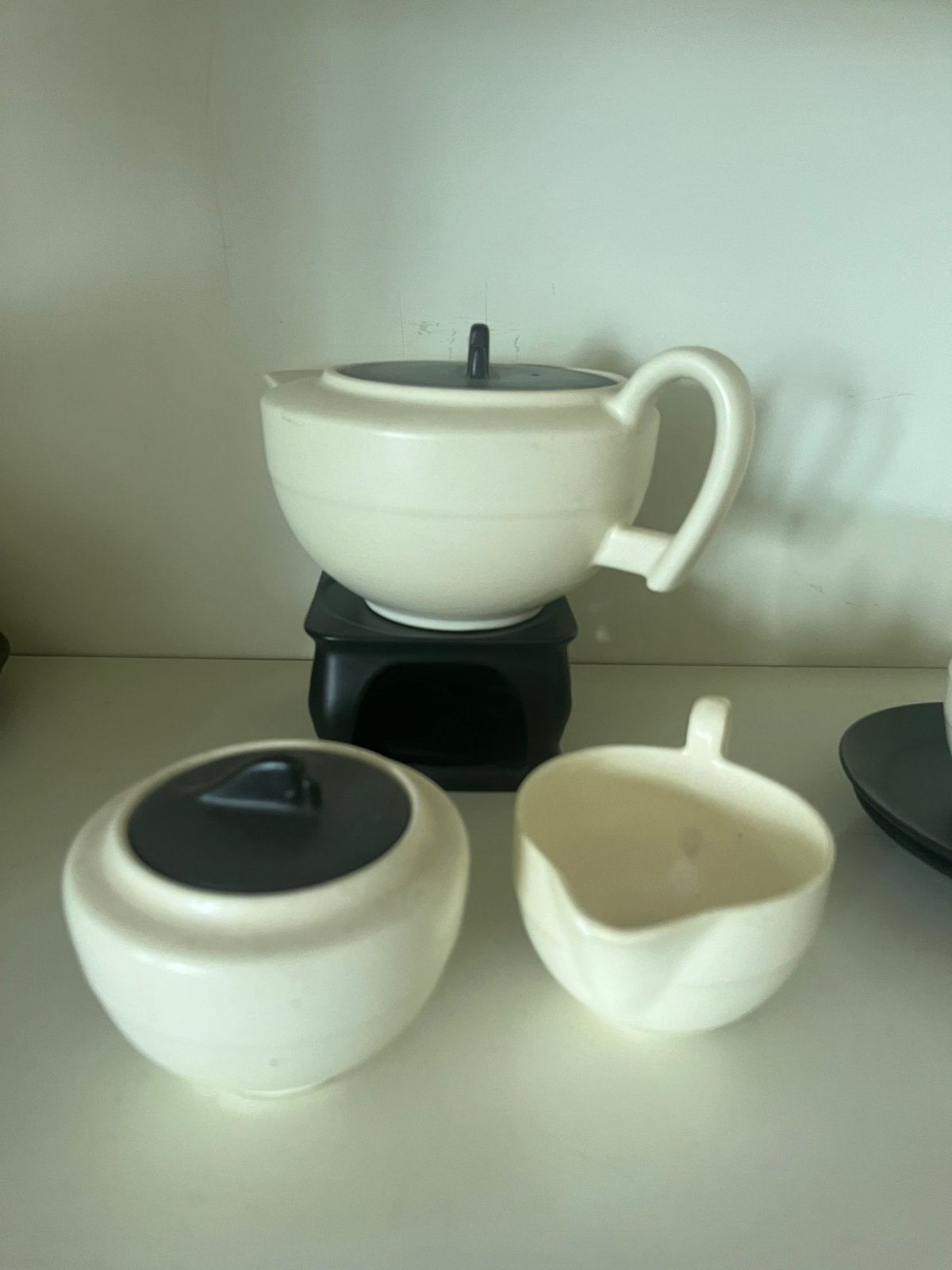 Antiek koffieservies, plateel, begin 1900, Antiek en Kunst, Ophalen of Verzenden