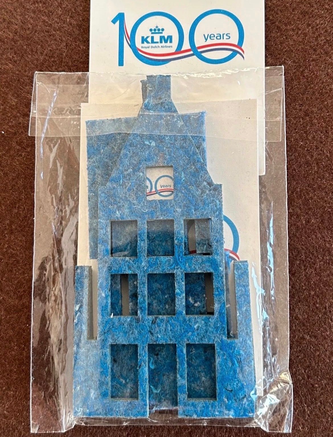 KLM huisje van uniformstof - 100 jaar KLM, Verzamelen, KLM Huisjes, Ophalen of Verzenden, Nieuw, Paleis of Waag