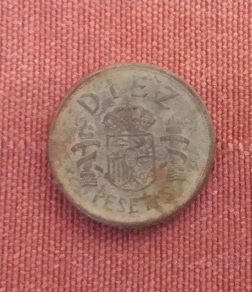 Oude munt van 10 Spaanse Peseta, Verzenden, Overige landen, Losse munt