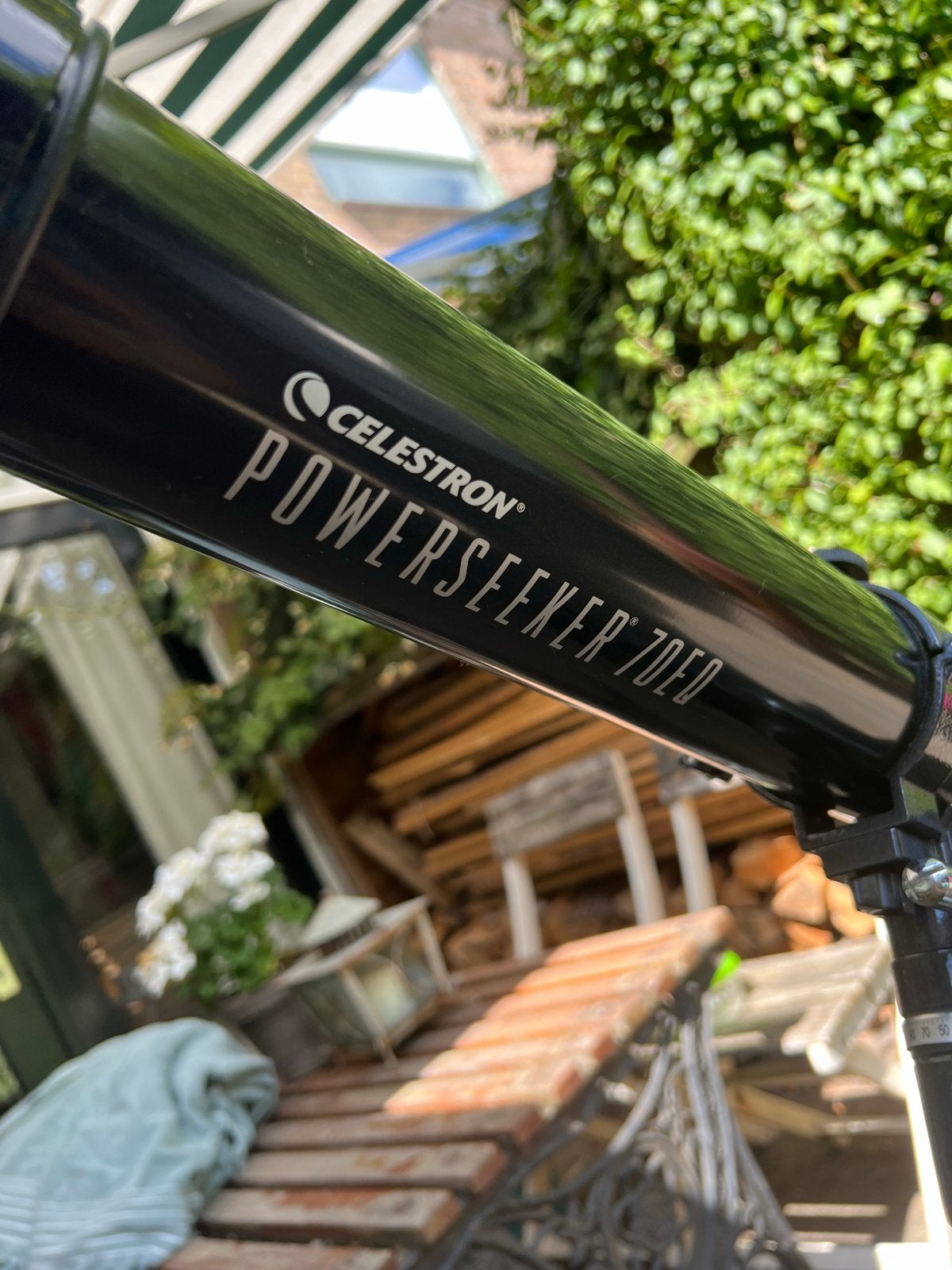 Celestron PowerSeeker 70EQ Refractor Telescoop met Statief, Audio, Tv en Foto, Optische apparatuur | Telescopen, Ophalen, Gebruikt