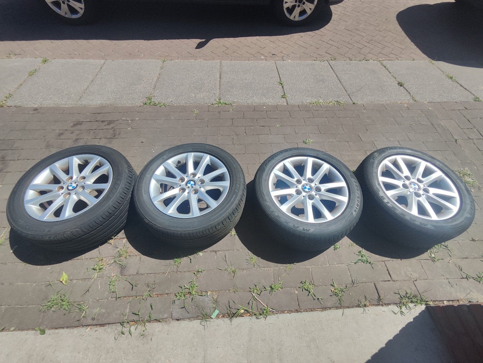 16 inch BMW velgen 225/40 R16 banden (zomer & all-season), Ophalen, Gebruikt, 16 inch, Banden en Velgen