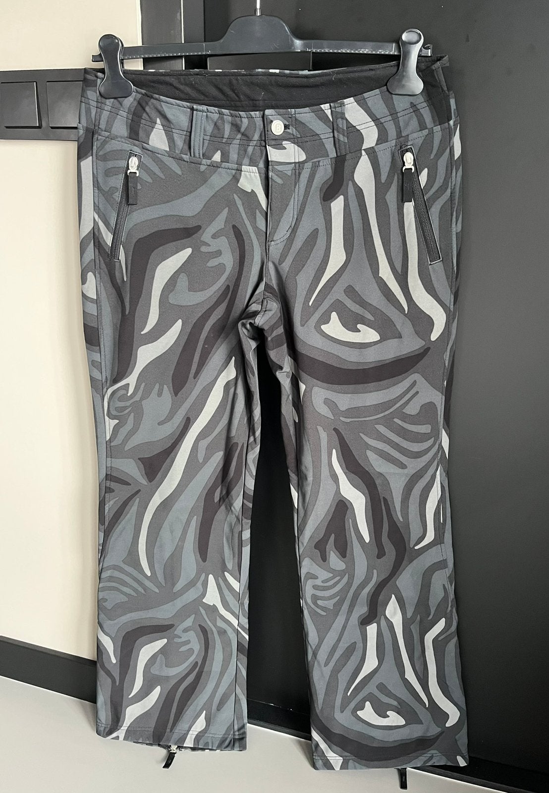 Bogner fire+ice softshell skibroek zwart grijs 42, Kleding | Dames, Ophalen of Verzenden, Zo goed als nieuw, Maat 42/44 (L), Broek