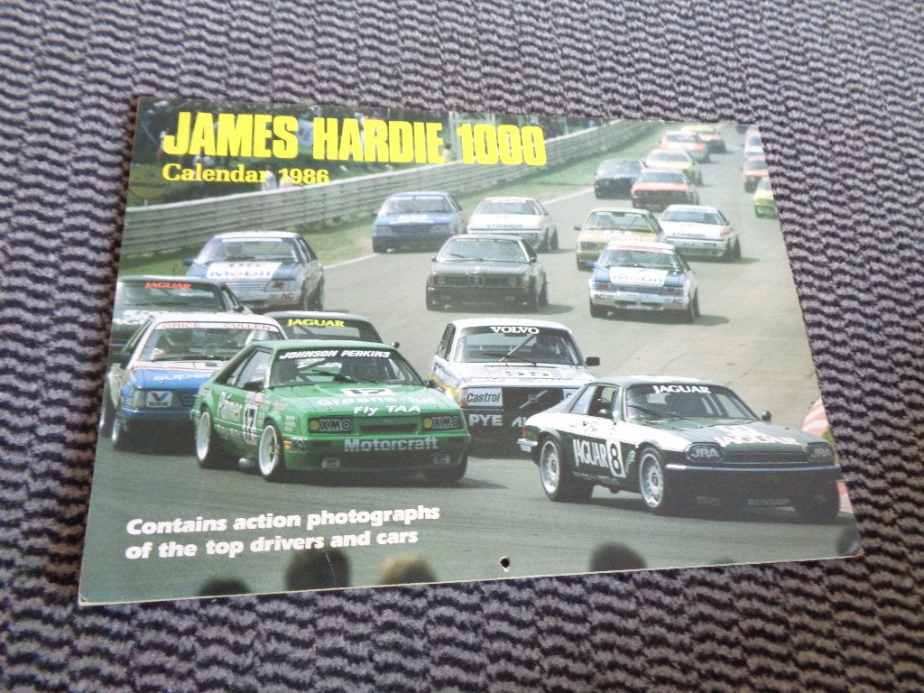 James Hardie 1000 Race Kalender 1986 - Australie Origineel, Verzenden, Gebruikt, Auto's