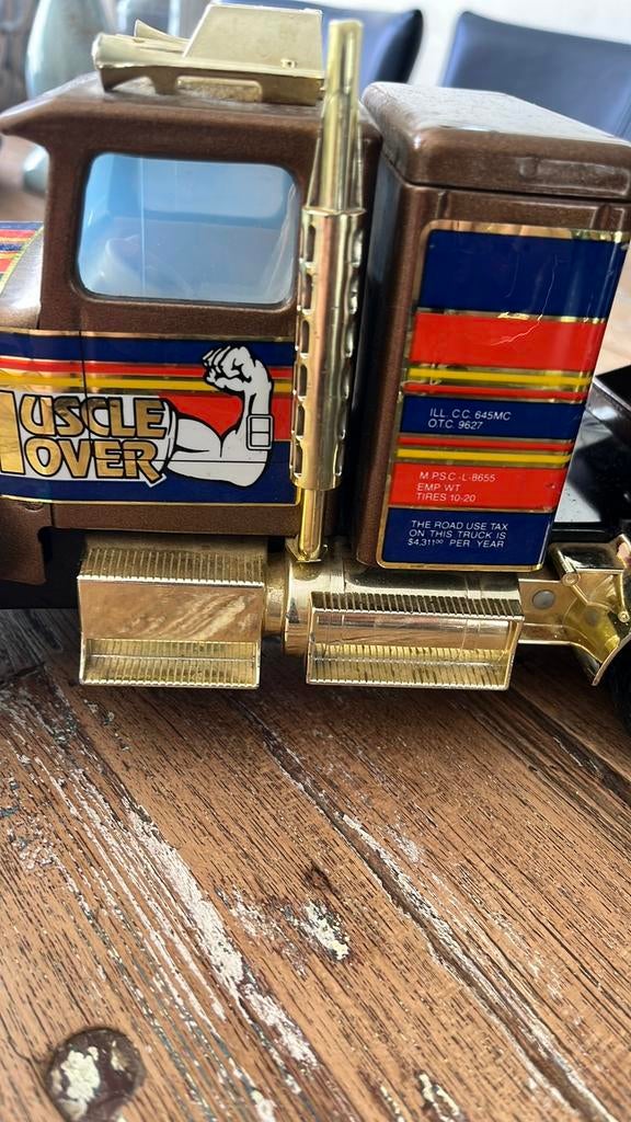 Nylint Truck met oplegger, Gebruikt, 1:32 tot 1:50, Truck, Ophalen
