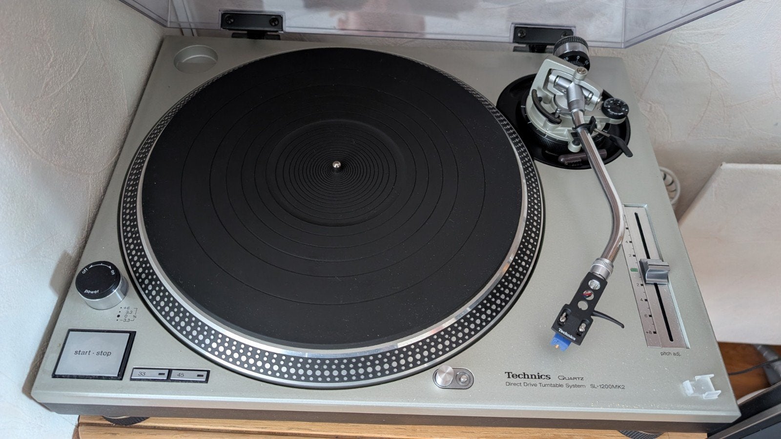 Technics SL-1200MK2 Direct Drive Platenspeler – Zilver, Ophalen, Gebruikt, Platenspeler, Overige merken