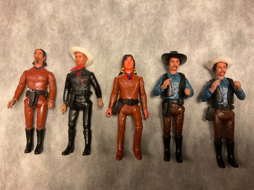 Legends Of The West Poppetjes oa.Buffalo Bill 1974 en 1975, Ophalen, Gebruikt