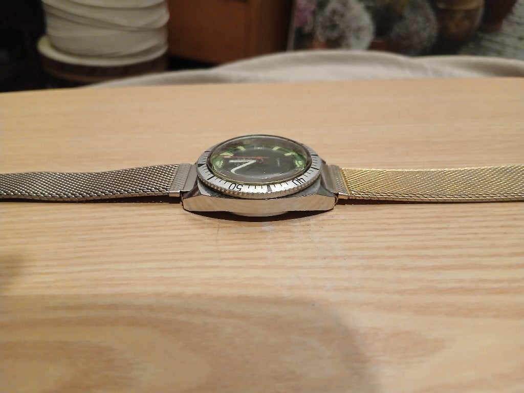 Vintage Marti Skin Diver Jaren 70 - Handopwinder Groe, Overige merken, Staal, Met bandje, Polshorloge