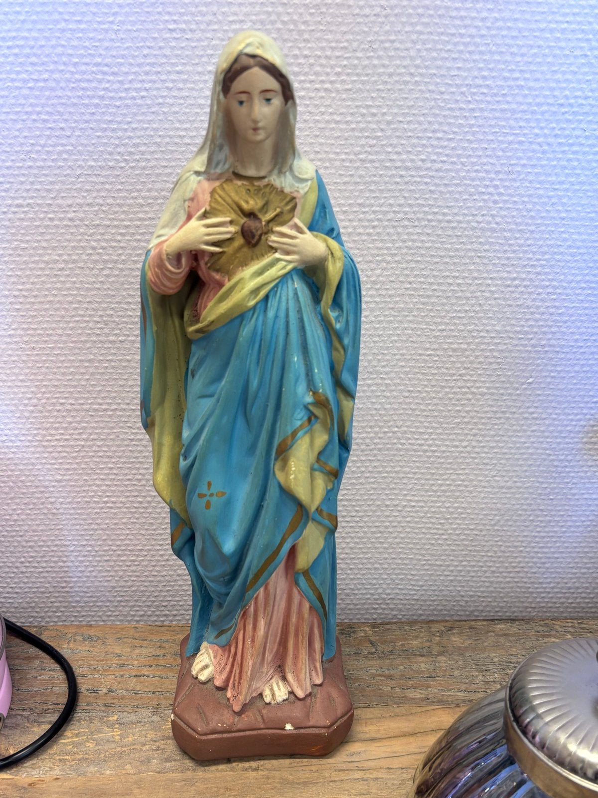 Oud Mariabeeld - zoet en vintage veenhuizen, Ophalen of Verzenden