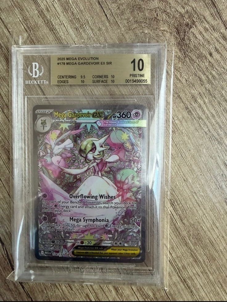 Mega Gardevoir EX SIR 178/132 BGS 10 Pristine Pokémon Kaart, Ophalen of Verzenden, Nieuw, Losse kaart