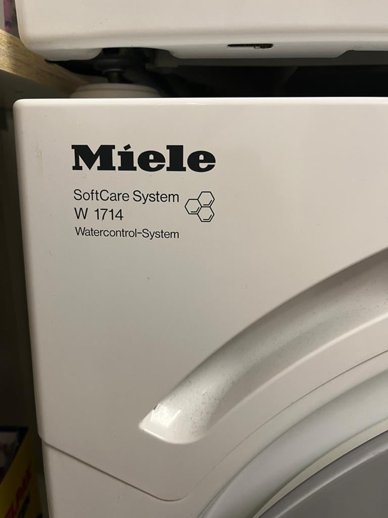 Miele W 1714 wasmachine - 15 jaar gebruikt, werkt nog goed, Ophalen, 1200 tot 1600 toeren, Gebruikt, Voorlader