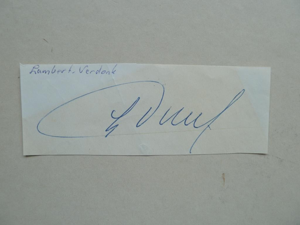 Handtekening. Lambert.Verdonk. PSV - NEC, Ophalen of Verzenden, Zo goed als nieuw, PSV, Overige typen