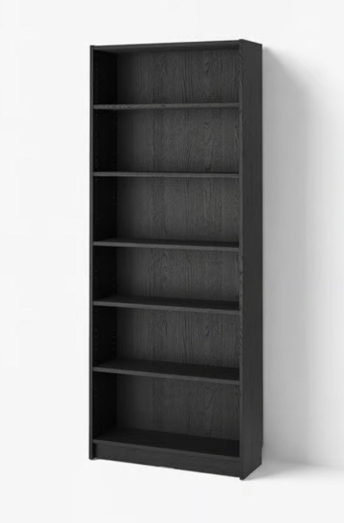 Twee zwarte IKEA Billy boekenkasten, Ophalen, Met plank(en), Gebruikt, 200 cm of meer