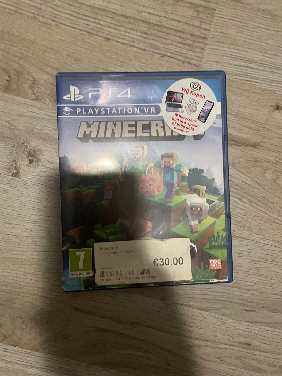 Minecraft PS4 - Zo goed als nieuw, Spelcomputers en Games, Overige genres, 1 speler, Virtual Reality, Ophalen of Verzenden