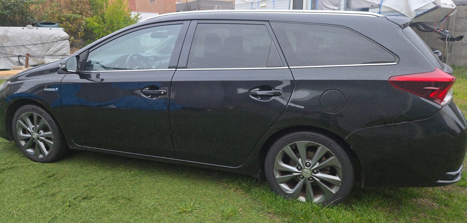 Toyota Auris 1.8 Hybrid Taxi klaar, Auto's, 28 km/l, 345 kg, Zwart, Origineel Nederlands