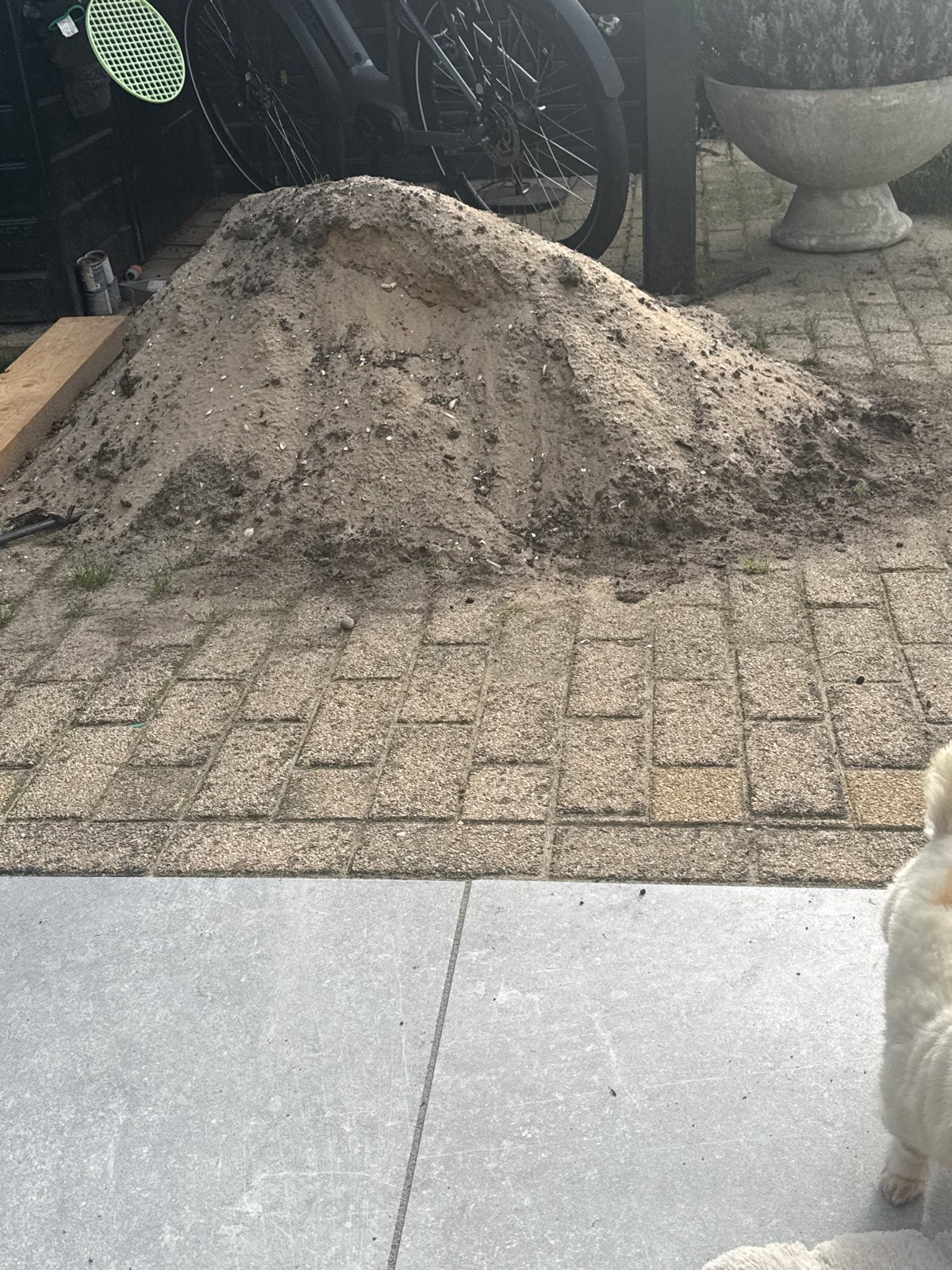 Gratis ophoogzand af te halen, Tuin en Terras, Ophalen, Gebruikt, Ophoogzand