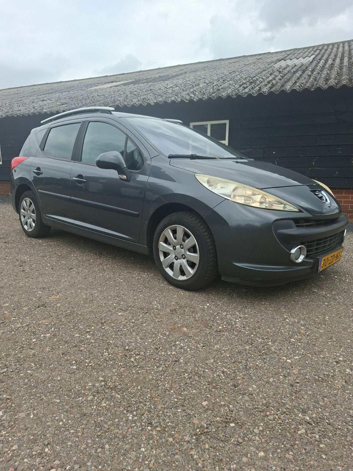 Peugeot 207 1.6 VTi 16V 120pk Aut. 2008 Grijs, Auto's, 4 cilinders, Stationwagon, 119 pk, 57 €/maand