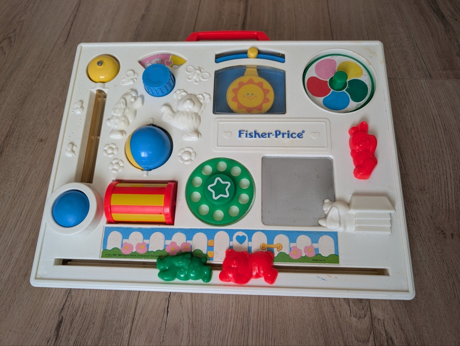 Vintage Fisher-Price Activity Center Speelbord, Kinderen en Baby's, Speelgoed | Fisher-Price, Ophalen, Gebruikt, Speelset