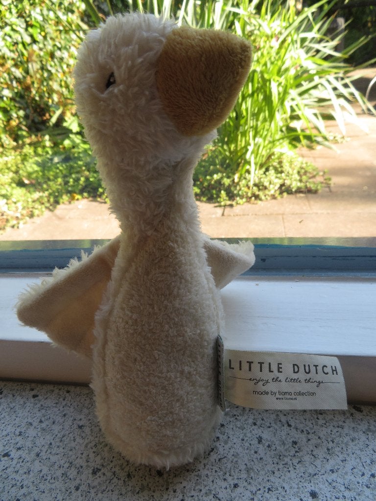 Knijpbeestje gans gansje goose merk Little Dutch, Little Dutch, Ophalen of Verzenden, Zo goed als nieuw, Met label