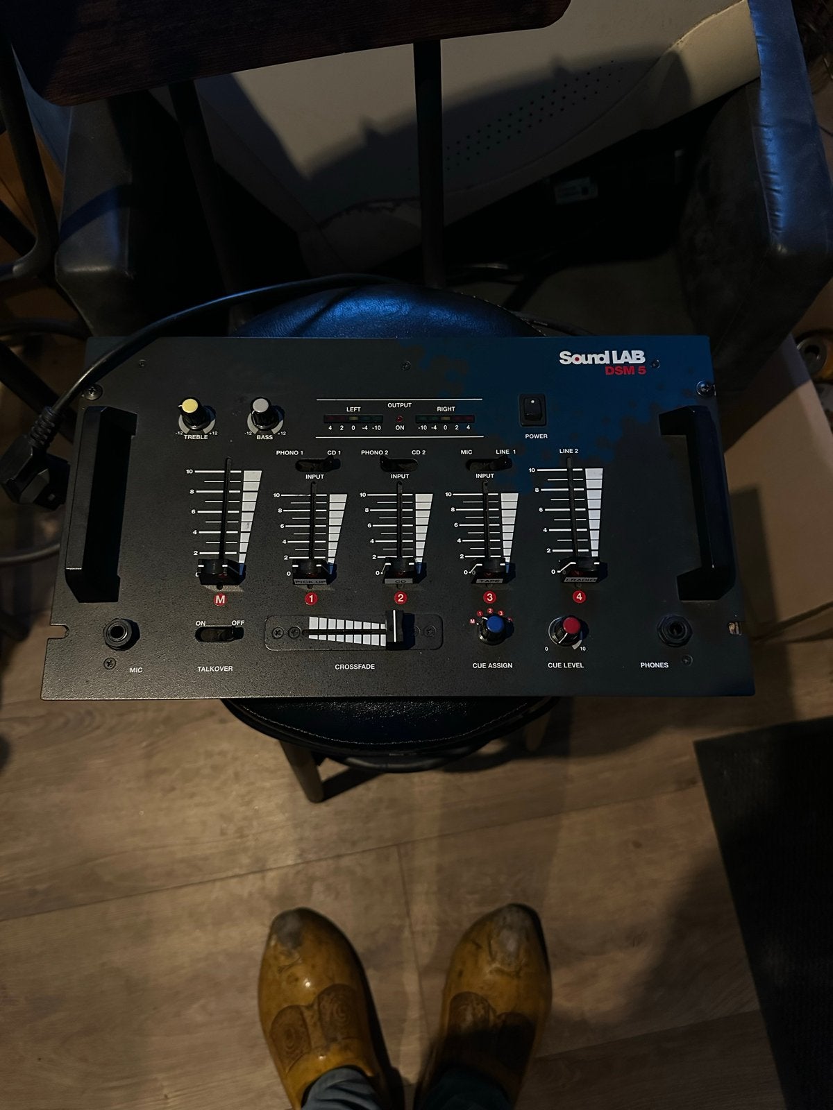 Soundlab DSM5 Mengpaneel - Compacte DJ Mixer, Muziek en Instrumenten, Ophalen of Verzenden, Gebruikt, Minder dan 5 kanalen, Microfooningang