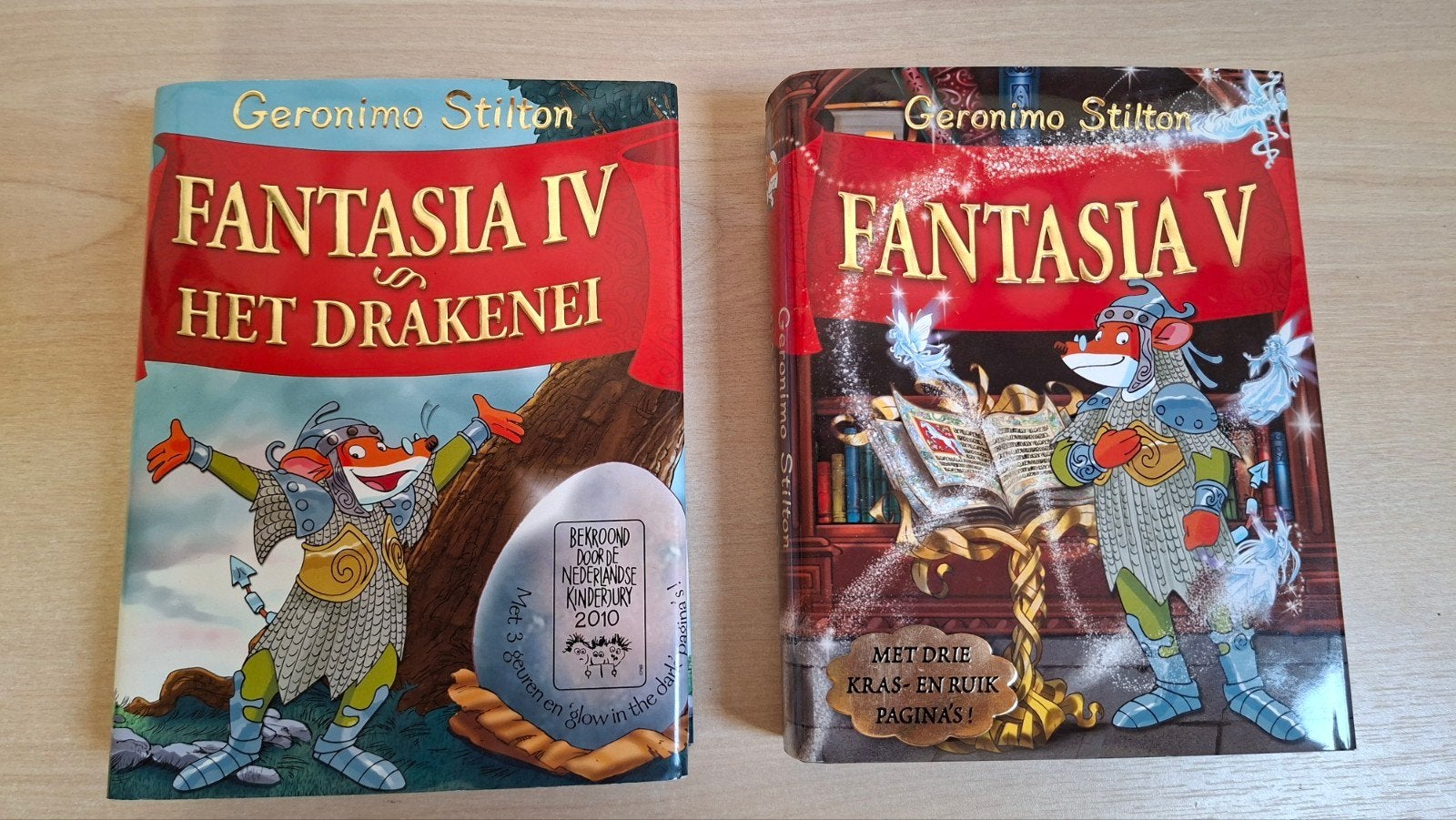 Geronimo Stilton: Fantasia IV & V (Het Drakenei), Ophalen of Verzenden, Zo goed als nieuw, Geronimo Stilton, Fictie