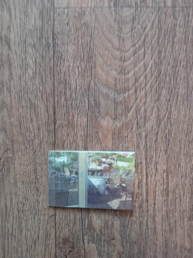 Visitekaartje - De Mangerie , restaurant van Houtrust, Ophalen of Verzenden, 2000 tot heden, Visitekaartje