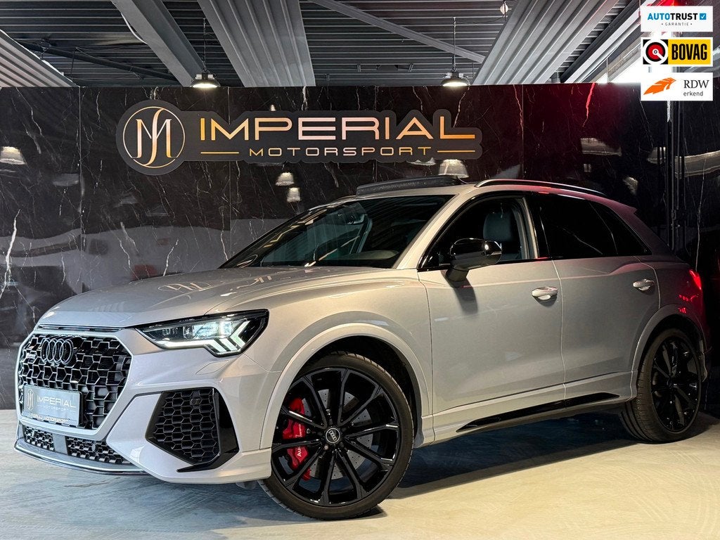 Audi Q3 TFSI RS Pano|Keramisch|360|B&O|Trekhaak, Auto's, Audi, Automaat, Gebruikt, Euro 6, Parkeerassistent