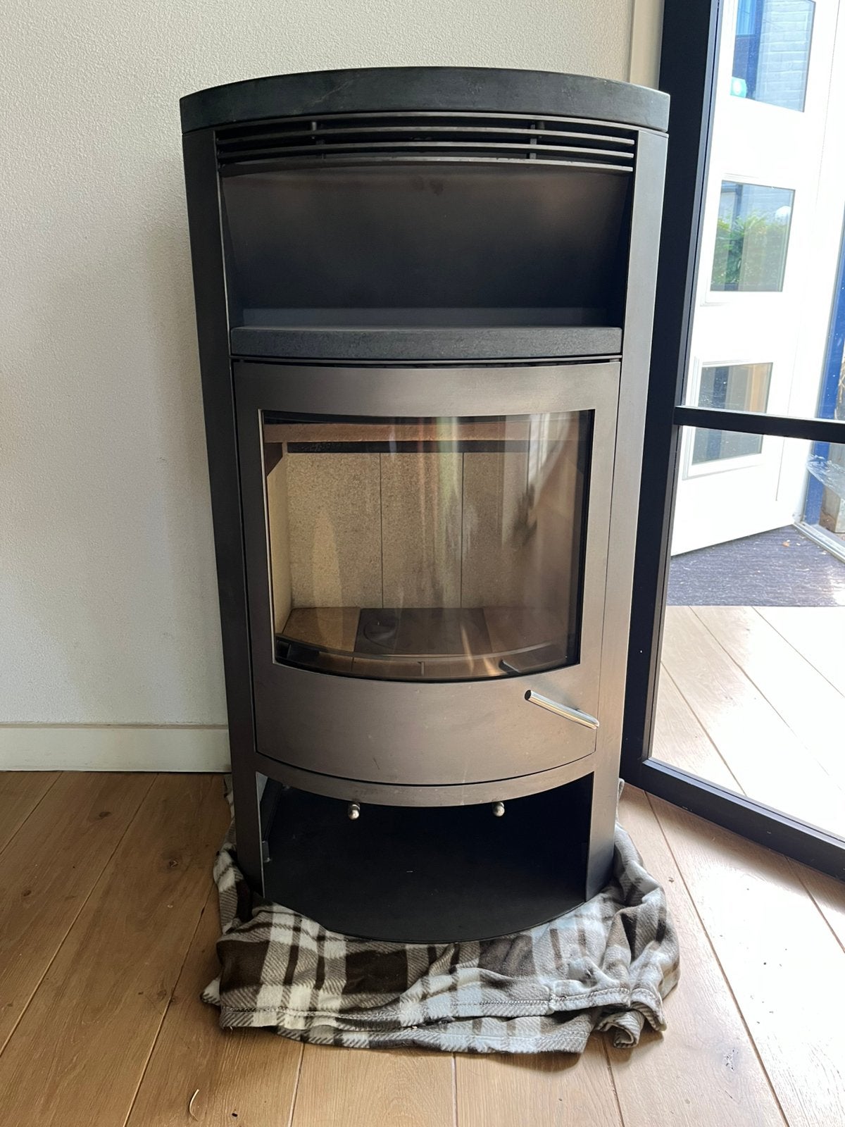 Houtkachel met speksteen 7kW, Ophalen, Gebruikt, Elektrisch, Overige soorten