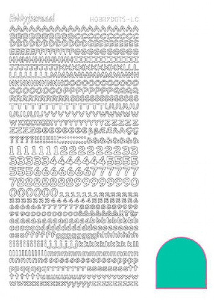 Hobbyjournaal hobbydots stickervel mirror emerald STDMLCI, Ophalen of Verzenden, Nieuw, Sticker