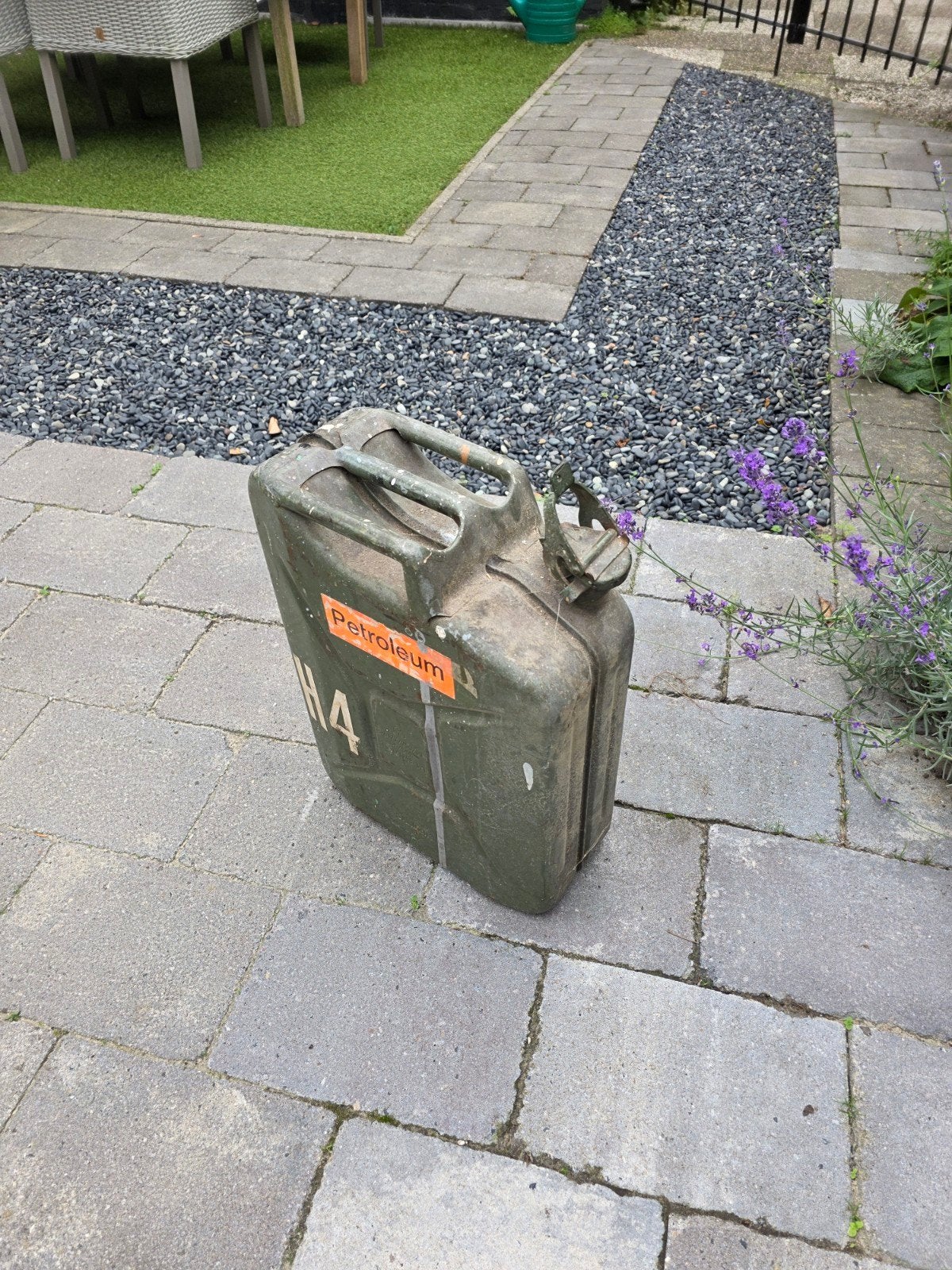 Metalen Jerrycan - Vintage Groen, Ophalen