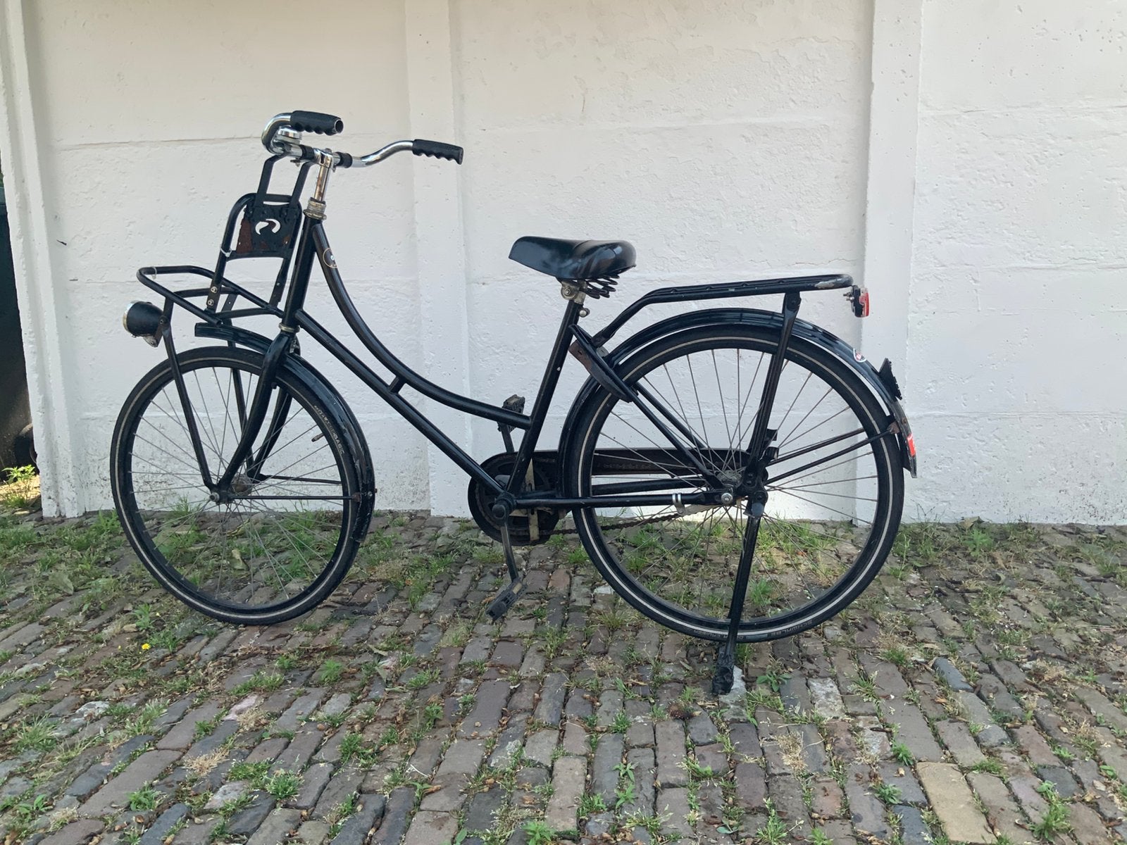 Oma fiets, Ophalen, Gebruikt