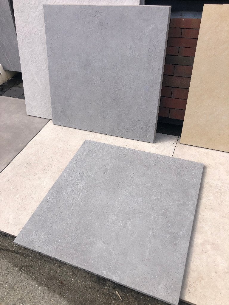 keramische terrastegels 80x80x2 Steel tuintegels kleurvast, Keramiek, Nieuw, Ophalen of Verzenden, 10 m² of meer