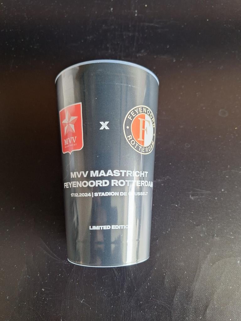 Drinkbeker MVV - Feyenoord., Verzamelen, Sportartikelen en Voetbal, Ophalen of Verzenden, Zo goed als nieuw, Feyenoord, Overige typen